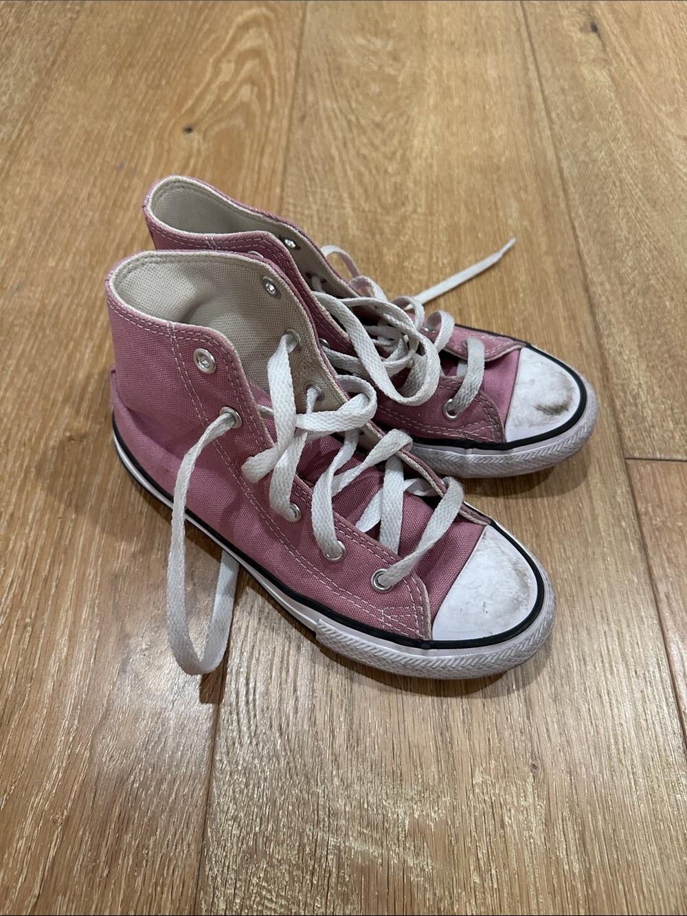 Converse Pink High-Top Kids Canvas Sneakers